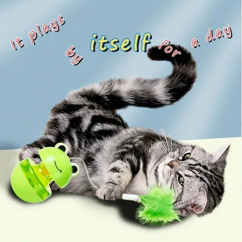 Wobble Frog Toy for Cats