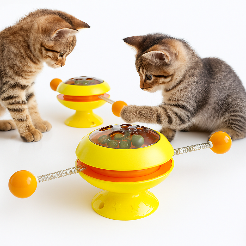 Rotatable Cat Toys Supplies With Catnip